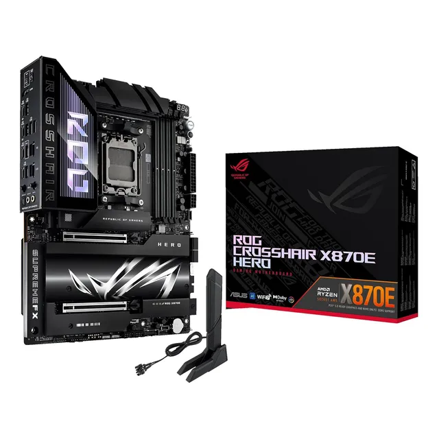 Asus Rog Crosshair X870e Hero Amd X870e Am5 Atx Motherboa...