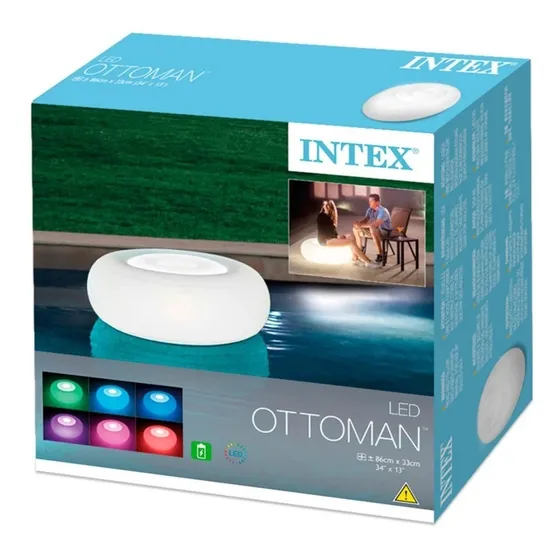 Sillon Inflable Intex Con Luces Led