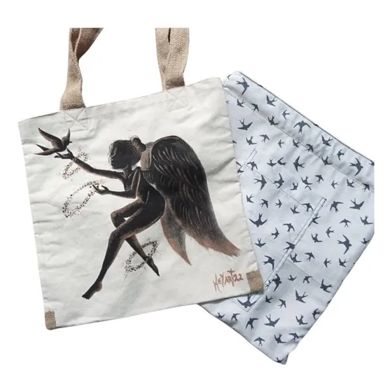 Bolso Tipo Tula Pintados A Mano