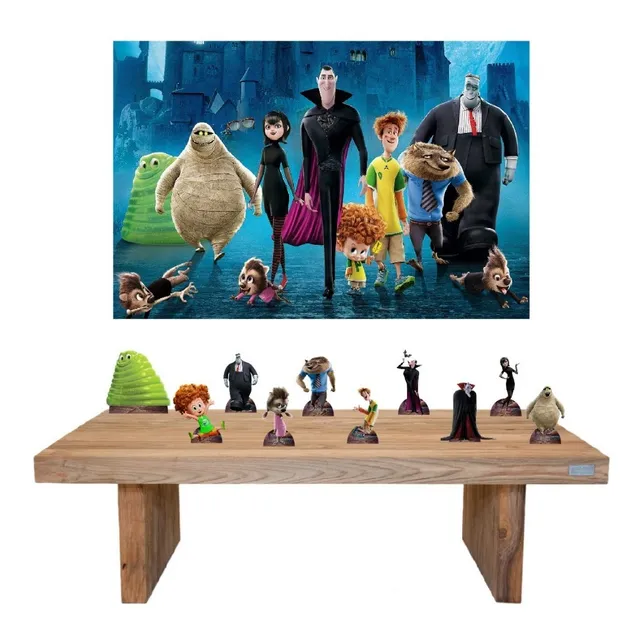Hotel Transylvania-kit Display 8 Mesa + Painel Decorativo 