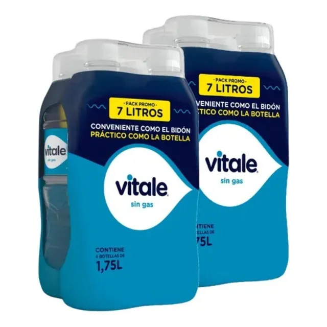 Promo Agua Sin Gas Vitale Pack X 4 1.75 L X 2