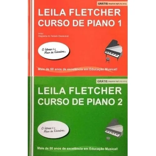 Kit Método Leila Fletcher Course 1 E 2 Curso De Piano