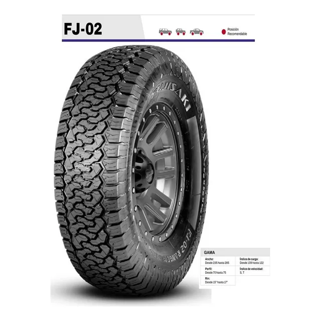 Caucho Fujisaki  285/75r16 Fujisaki Fj-02 A/t Lt 8pr