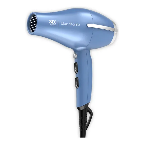 Secador Gama Blue Titanio 3d Therapy Anti-frizz Circuit