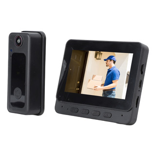 Timbre Inalámbrico Inteligente Wifi Cámara Hd 1080p Con Pantalla, Timbre Vídeo De Visión Nocturna Audio Bidireccional Timbre Inalámbrico Inteligente Wifi Cámara Hd 1080p Con Pantalla, Timbre Vídeo De Visión Nocturna Audio Bidireccional