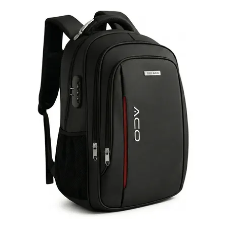 Mochila Notebook Masculina Impermeável Reforçada Executiva Anti Furto Premium Ideal Viagem Trabalho Faculdade 35l Forpak Preto Liso