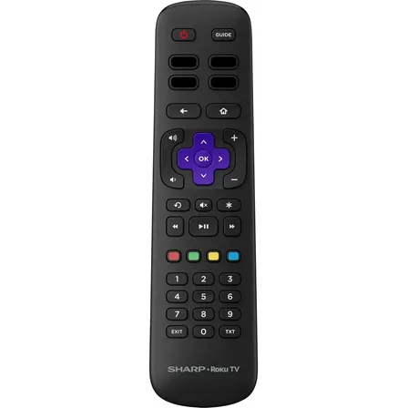 Control Remoto Para Aoc Con Roku Smartv+ Pilas Negro