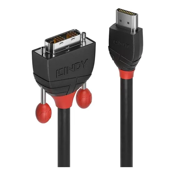 Adaptador Interfaz Genero Lindy 36275 Hdmi Dvi-d Negro Rojo