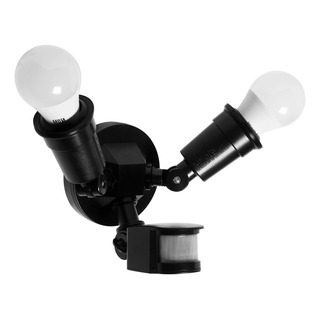 Sensor De Movimiento Exterior Con Lampara 2 Zonas 180° Illux Sensor De Movimiento Exterior Con Lampara 2 Zonas 180° Illux