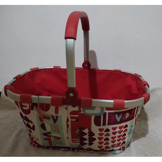 Cesta En Tela Para Picnic O Compras