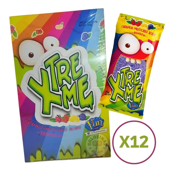 Gomitas Xtreme Rainbow Display X 12