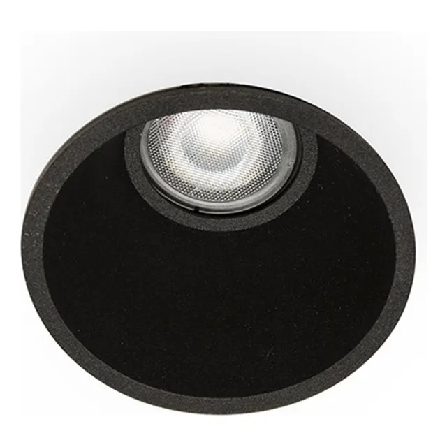 Downlight Redondo Negro Aluminio 1xgu10 Ø89mm - Faro Barcelo