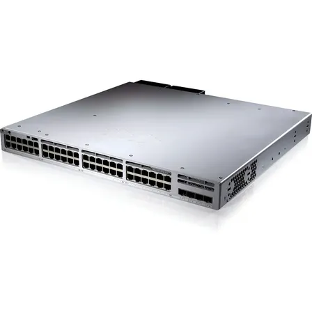 Switch Cisco Catalyst 9300 PoE 48 Portas SFP C9300L-48P-4X com Rack