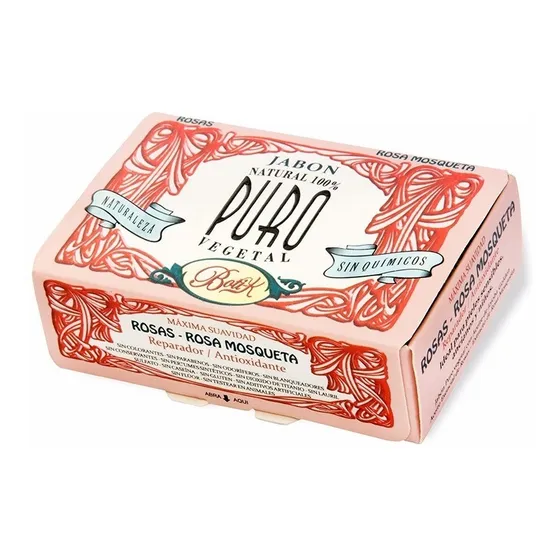Jabón Sólido Vegetal Rosa Mosqueta Y Rosas Boti-k Puro 85gr