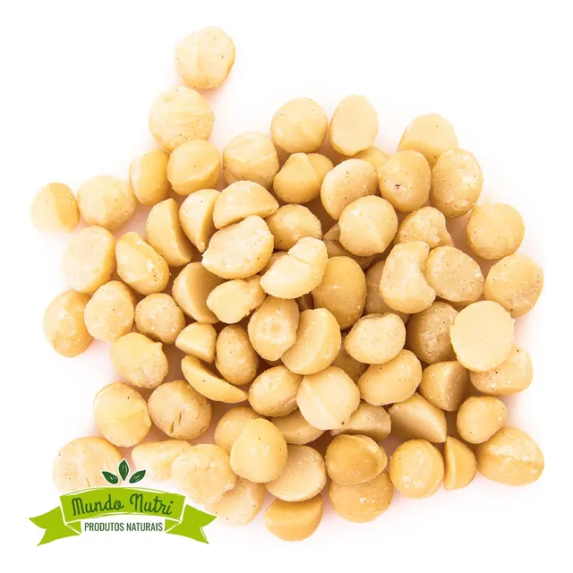 500g Macadâmia Premium - Salgada Ou Sem Sal
