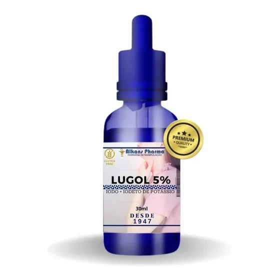 Lugol 5% Iodo + Iodeto Potássio 30 Ml Linha Premium