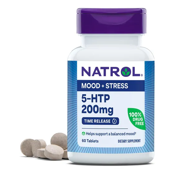 Suplemento Natrol 5-htp 200 Mg Dietético 60 Comprimidos 60 D
