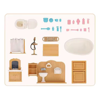 Set Muebles Casa Muñecas Sala Cocina Baño Ternurines Bits Set Muebles Casa Muñecas Sala Cocina Baño Ternurines Bits