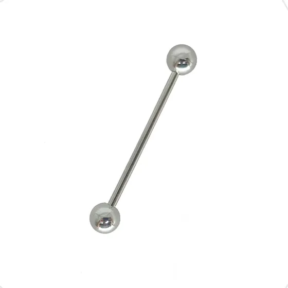 Piercing Reto Microbell Bridge 100% Titânio 12mm 1,2mm Cor Tamanho 12mm