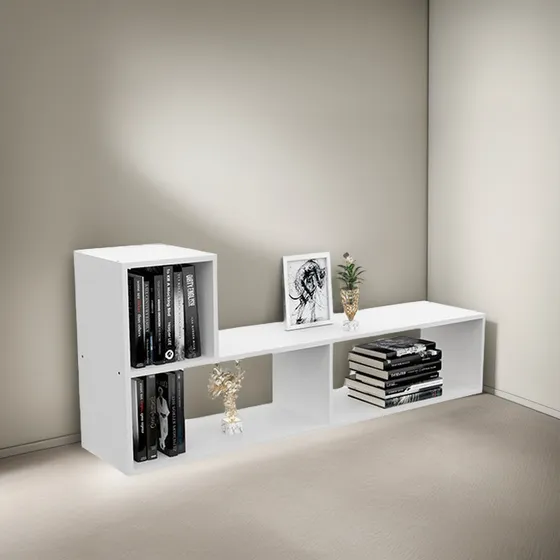 Modulo L Mueble Organizador Biblioteca Estanteria Melamina