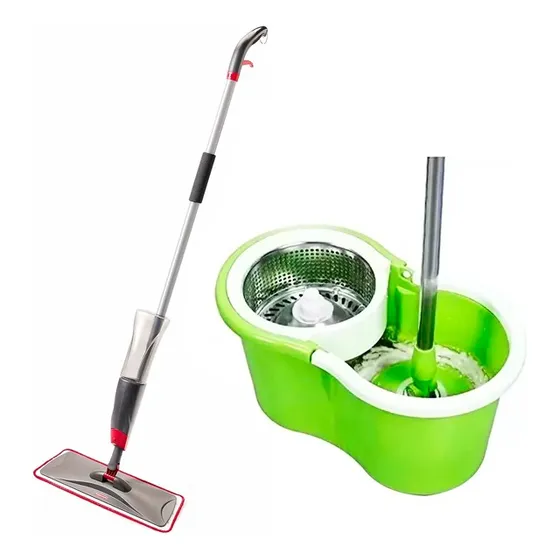 Pack Mopa Giratoria Centrifugador + Mopa Spry Alta Calidad