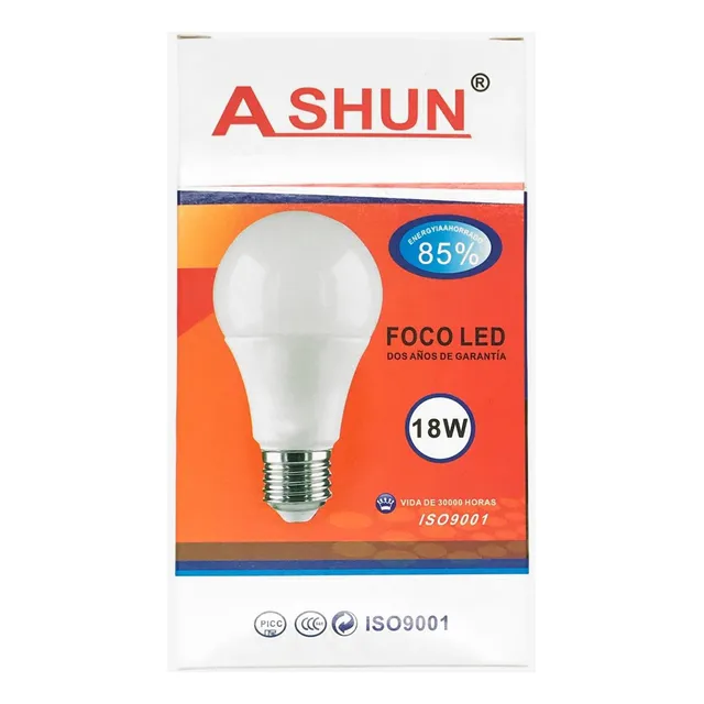Foco Led - Color Blanco Frio - Bombilla De 18w - Ashun 220v