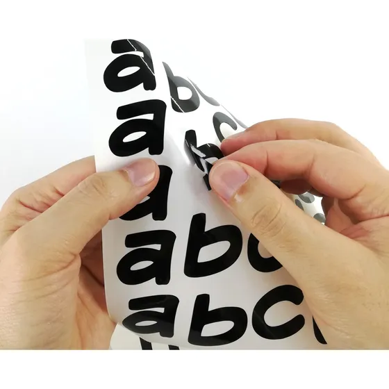 Sticker Vinilo Hoja 30x19cm ( Letras Y Números ) X6+transfer