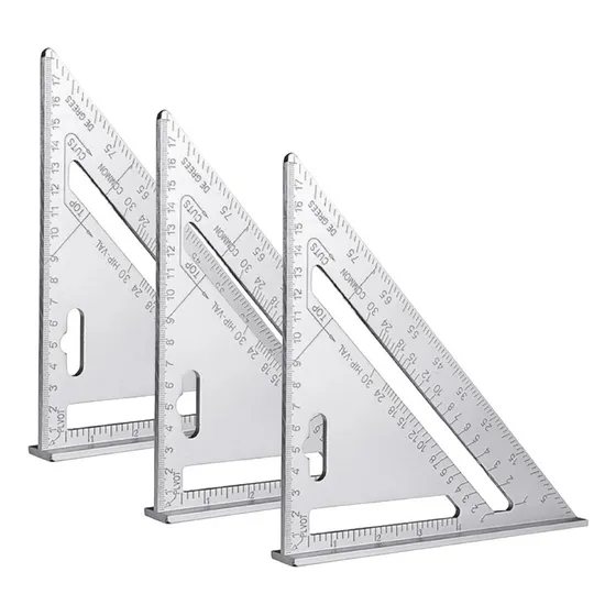 Escuadras Combinada Escuadra 3 Unidades Rapida Aluminio Triangular Escuadra Combinada Carpintero Aluminio Escuadra De Medicion Rapida Carpinteria Qatarshop Escuadra Combinada Triangular De Aluminio