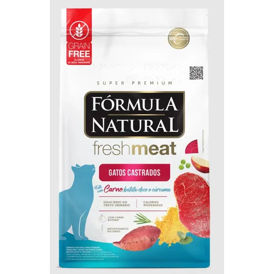 Fórmula Natural ração fórmula Fresh Meat gatos castrados carne 7kg