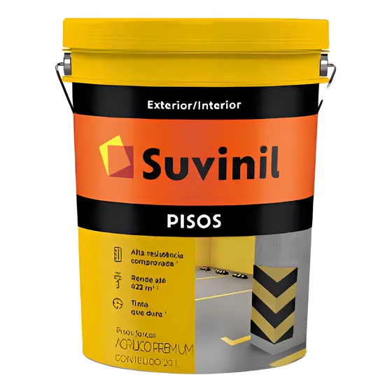 Tinta Piso Cinza Escuro Suvinil 20lt Balde Plastico