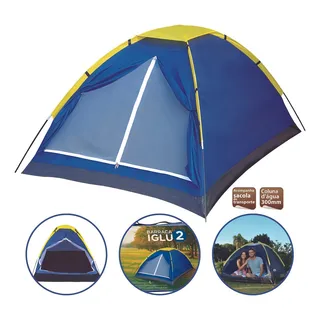 Barraca Camping Iglu Para 2 Pessoas Azul - Mor Barraca Camping Iglu Para 2 Pessoas Azul - Mor