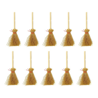 10 Escobas De Halloween Accesorios De Decoración De Hallowee 10 Escobas De Halloween Accesorios De Decoración De Hallowee