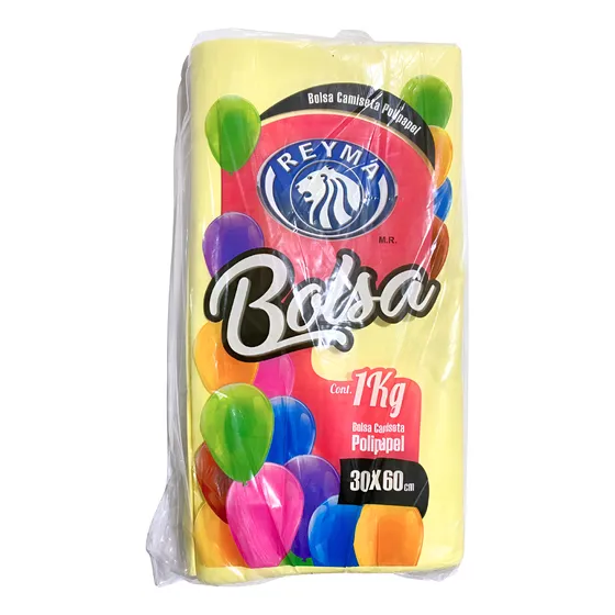 Bolsa De Plástico Polipapel Camiseta Reyma Grande 30x60 1kg