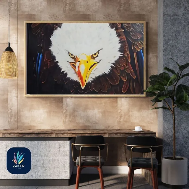 Aguila Ataca Pintura Oleo Sobre Lienzo - Cuadro De Autor