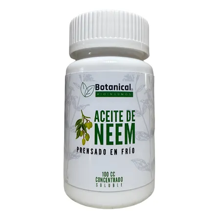 Aceite De Neem Soluble, Prensado En Frío Concentrado 100 Cc