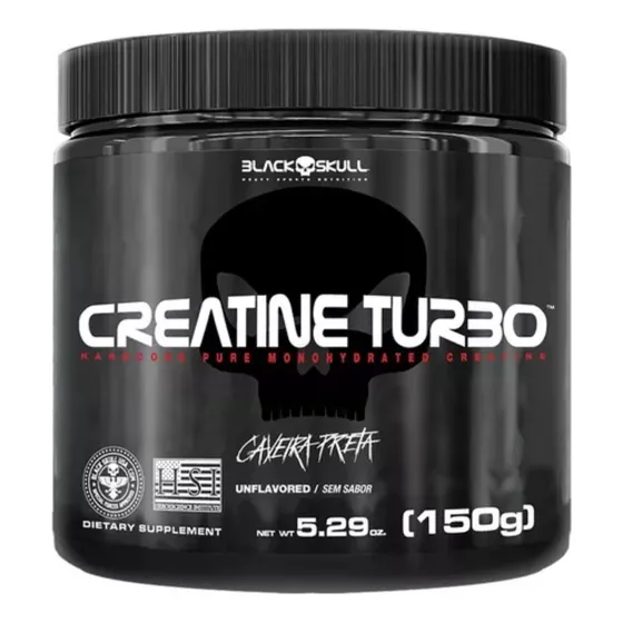 Creatine Caveira Preta 150g Black Skull