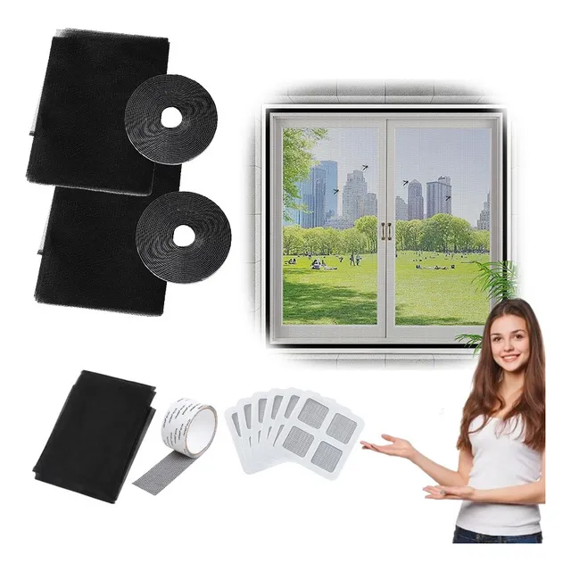 Cortina Mosquitero Ventana De Malla Anti-mosquito Ajustable