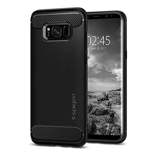 Spigen Rugged Armor Para Samsung Galaxy S8, Negro.
