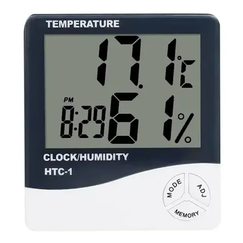 Termometro Higrometro Humedad Temperatura Spica RTER-10 Alarma Display Digital Color Blanco | Cuotas sin interés