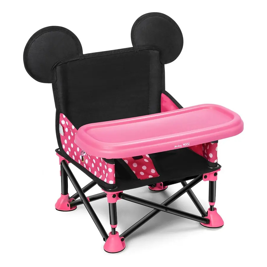 Cadeira De Alimentação Infantil Portátil Minnie - Multikids Rosa-chiclete