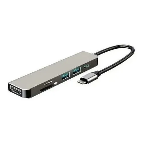 Cabo Adaptador Usb Tipo C Docker Hdmi 4k + Usb 3.0 Dell Xps