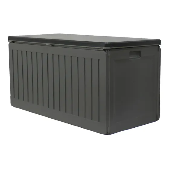 Bodega Para Jardín Tipo Baúl 146cmx61cmx64cm Negro Qrubber