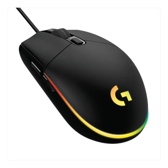 Mouse Ratón Gamer Cableado Logitech G203 Lightsync,negro Us