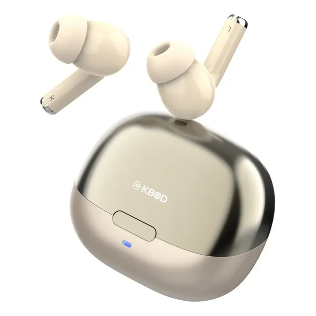 Audífonos Bluetooth Kbod Tws K07 Con Cancelación De Ruido Dorado