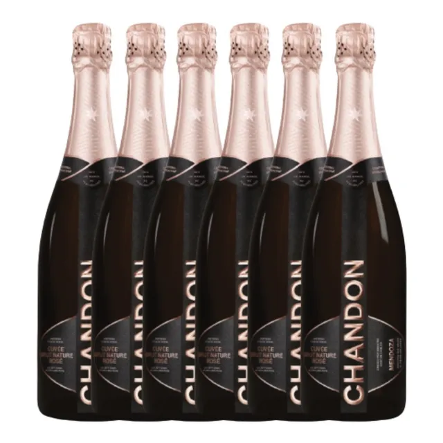 Champagne Espumante Chandon Brut Nature Rose Caja X6 Gobar®