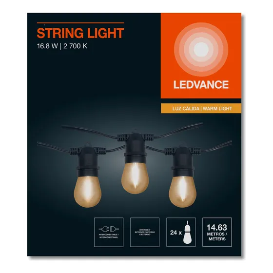 Guirnalda Focos Led 901 Estilo Vintage 2,200 K Ledvance 127v