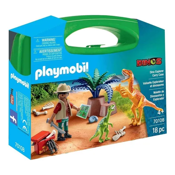 Playmobil Maletìn Dinosaurios Y Explorador