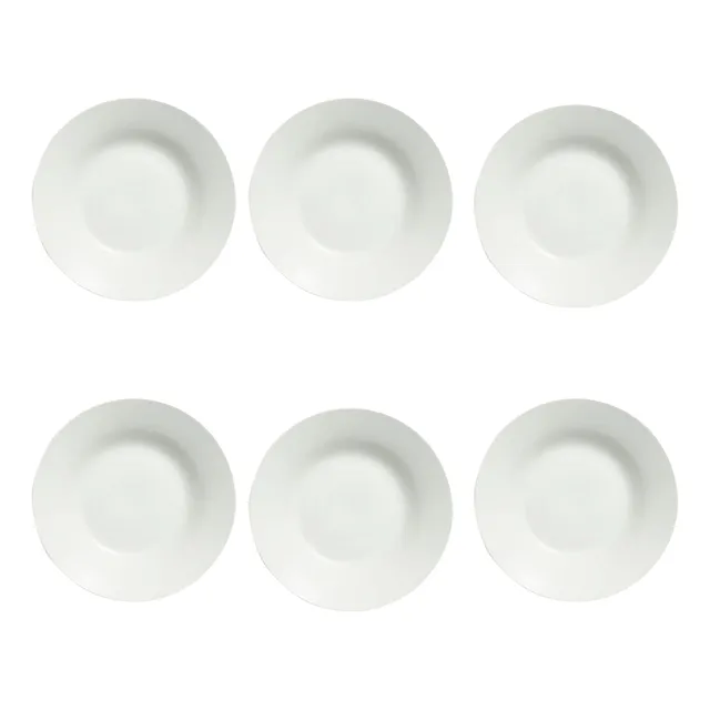 Plato Tendido Blanco #9 X 6 Unidades