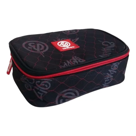 Estojo Box Simples Youtuber Enaldinho Escolar Up4you Cor Vermelho