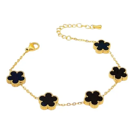 Pulsera Tipo Van Cleef 5 Trébol Para Damas